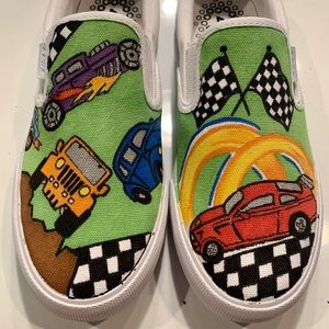 Custom painted car shoes